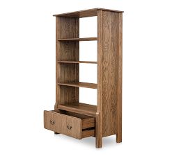 Ellenburg Open Bookcase with Drawers (43.5")