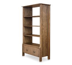 Ellenburg Open Bookcase with Drawers (43.5")