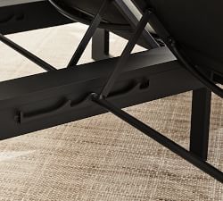 Malibu Metal &amp; Mesh Outdoor Double Chaise Lounge