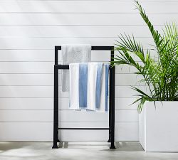 Malibu Metal Outdoor Pool Towel Valet