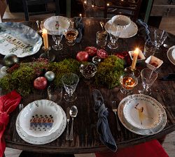 Nutcracker Handcrafted Stoneware Salad Plates - Set of 4