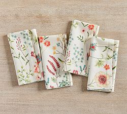 Spring Garden Cotton Napkins - Set of 4