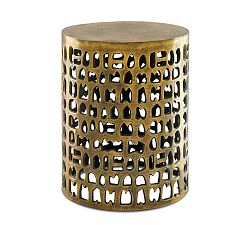 Woolsey Round Metal Accent Table (16")