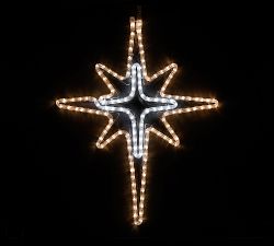 LED Lit Warm White Snowflakes