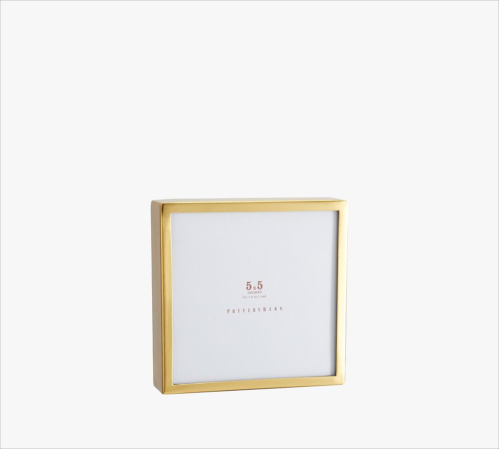 Hagen Picture Frames - Brass, 5" x 5"