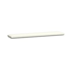 Malibu Outdoor Cushion XL Dining Bench, High Performance Canvas; White