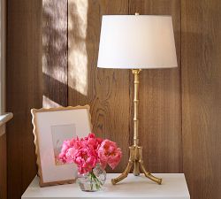 Cynthia Rowley Brass Bamboo Table Lamp (21")