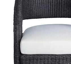 Encinitas Wicker Outdoor Curved Swivel Lounge Chair (27")