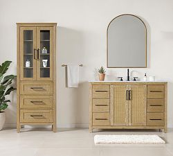 Carlyle 24-28" Glass Door Linen Closet