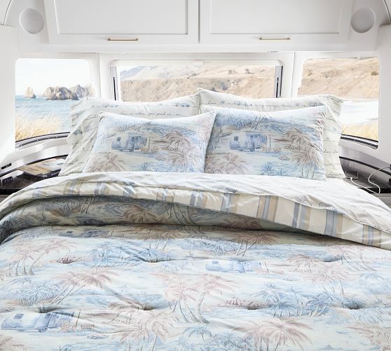 Airstream Coastal Toile Reversible Comforter