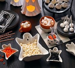 Gus the Ghost Stoneware Snack Bowls - Set of 4
