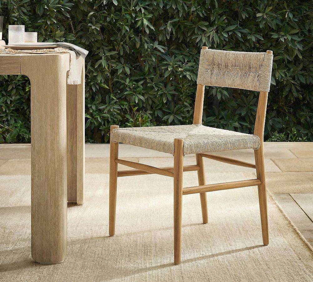 Zara Woven Outdoor Dining Chairs - Set of 2 by Pottery Barn