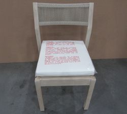 Open Box: Indio Coastal Dining Side Chair with High Performance Cushion Cover - Biscotti &amp; Oat Rope