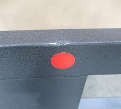 Open Box: Indio Metal Dining Arm Chair Frame - Slate