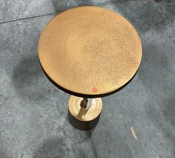 Open Box: Leo Round Metal Accent Table (10") - Gold