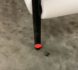 Open Box: Maison Leather Counter Stool (24") - Statesville Pebble, Antique Bronze