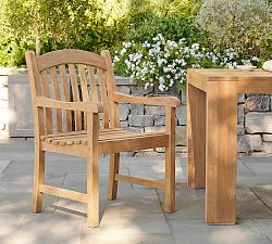 Placid Teak Outdoor Dining Armchair