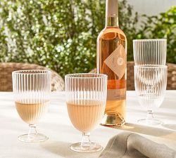 Monique Lhuillier Hayden Acrylic Outdoor Stacking Goblets - Set of 4