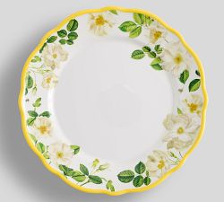 Monique Lhuillier Riviera Floral Melamine Dinner Plates - Set of 4
