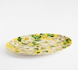Monique Lhuillier Riviera Floral Outdoor Melamine Serving Platter
