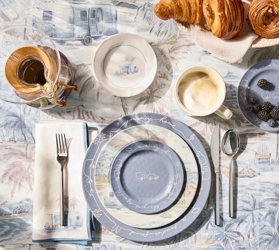 Airstream Outdoor Melamine Appetizer Plates - Set of 4