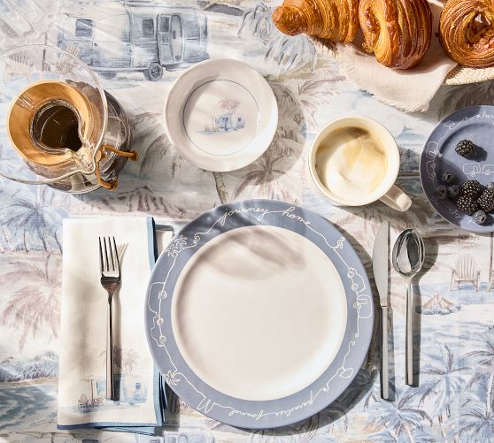 Airstream Outdoor Melamine Dinner Plates - Set of 4