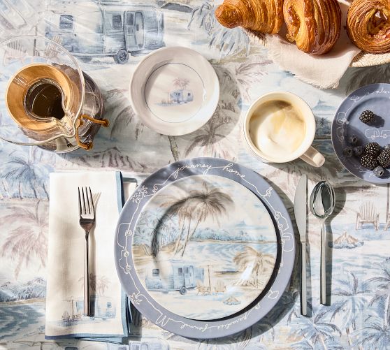 Airstream Outdoor Melamine Salad Plates - Set of 4
