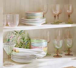 Cynthia Rowley Tropical Toucan Stoneware Dinner Plates - Set of 4