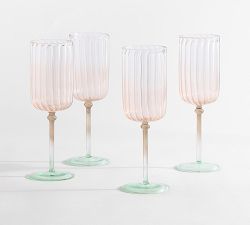 Cynthia Rowley Ombre Champagne Flutes - Set of 4