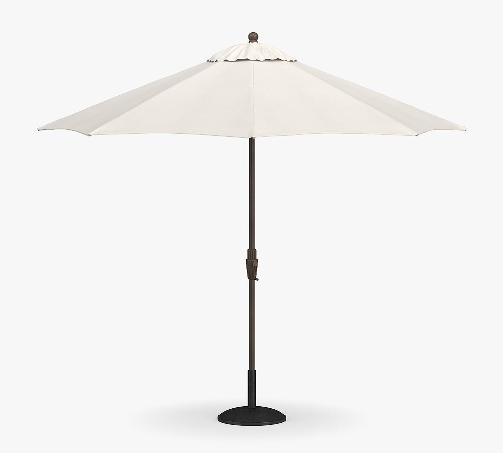 9' Round Outdoor Patio Umbrella - Rustproof Aluminum Tilt Frame by Pottery Barn