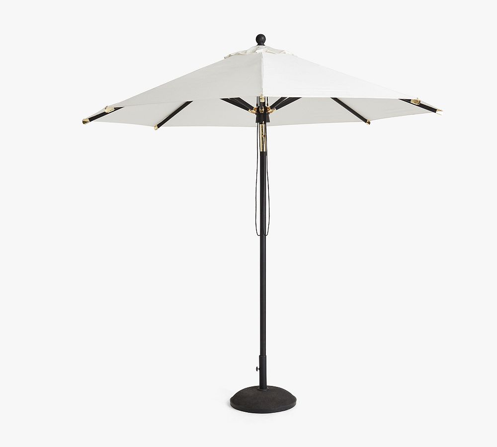Premium 9' Round Outdoor Patio Umbrella - Rustproof Aluminum Tilt Frame by Pottery Barn