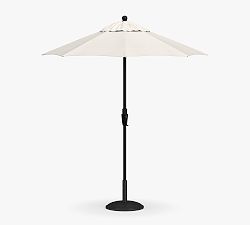 Open Box: 6' Round Outdoor Patio Umbrella, Rustproof Aluminum Tilt Frame - Sunbrella® Navy, Black