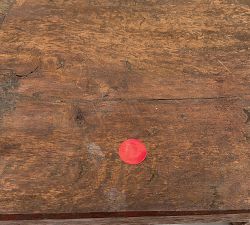Open Box: Found Reclaimed Wood Pedestal Tray - Brown