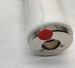 Open Box: Frances Alabaster Double Tube Sconce (22") - Polished Nickel