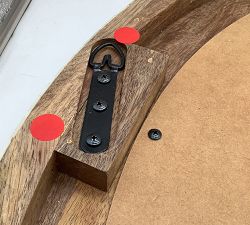 Open Box: Larsen Bone Round Mirror - Natural