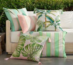 Cynthia Rowley Palm Leaf Outdoor Pillow