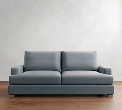 Open Box: Canyon Square Arm Sofa (96") - Performance Casual Chenille Slate, Seadrift