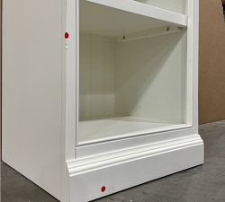 Open Box: Aubrey Narrow Bookcase (19") - Dutch White