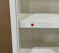 Open Box: Aubrey Narrow Bookcase (19") - Dutch White