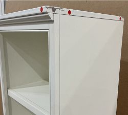 Open Box: Aubrey Narrow Bookcase (19") - Dutch White