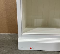 Open Box: Aubrey Narrow Bookcase (19") - Dutch White