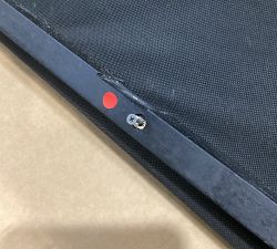 Open Box: Harper Non-Tufted Upholstered Bed without Nailheads, Queen, Tall Headboard (65") - Performance Boucle Oatmeal, Seadrift