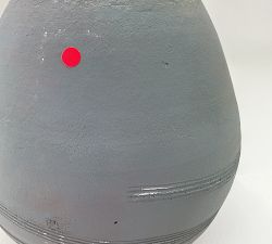 Open Box: Indigo Artisan Ceramic Vase, Medium (11"H) - Blue