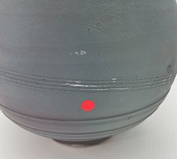 Open Box: Indigo Artisan Ceramic Vase, Medium (11"H) - Blue