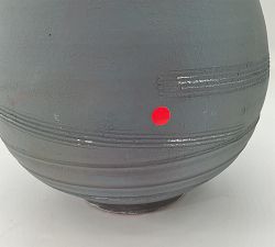 Open Box: Indigo Artisan Ceramic Vase, Medium (11"H) - Blue