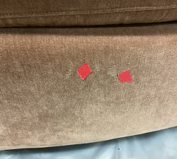 Open Box: Maeve Upholstered Swivel Armchair -  Rustic Chenille Rosewood