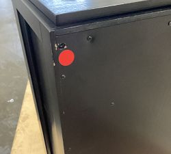 Open Box: Modular Bar Cabinet Base with Wood Doors (18") - Black