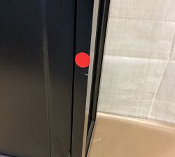 Open Box: Modular Bar Cabinet Base with Wood Doors (18") - Black