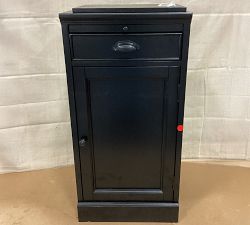 Open Box: Modular Bar Cabinet Base with Wood Doors (18") - Black