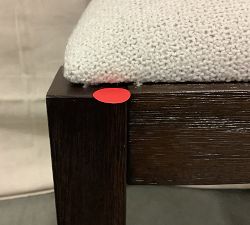 Open Box: Monty Cane Dining Chair - Performance Boucle Oatmeal, Vintage Amber